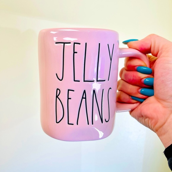 Rae Dunn Other - RAE DUNN PINK CERAMIC GLOSS JELLY BEANS MUG